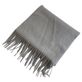MAX MARA lenço de cashmere puro novo Cinza