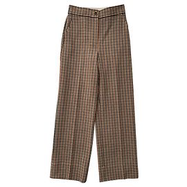 Tory Burch Calça retrô xadrez Multicor