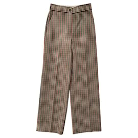 Tory Burch-Checks retro trousers-Multiple colors