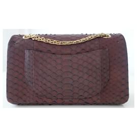 Chanel-Chanel Bag 2.55 python-Brown