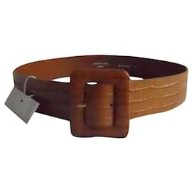 Weekend Max Mara-MAX MARA WEEKEND brand new real leather belt-Caramel