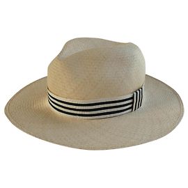 Autre Marque MONTECRISTI Panama Hat Beige Toquilla Straw Beige