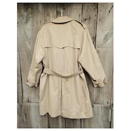 Burberry-Trench coat masculino anos 60 Burberry tamanho M-Bege