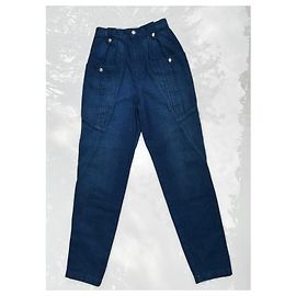 Jeans Isabel Marant in Cotone Blu Blu