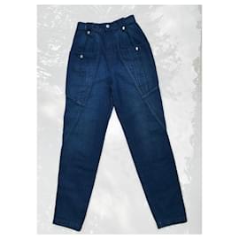 Vaqueros Isabel Marant Azules de Algodón Azul