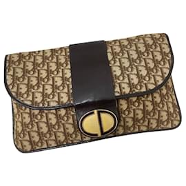 Christian Dior-Vintage clutch purse-Brown,Bronze