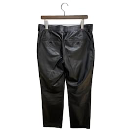 Loewe-LOEWE leather pants-Black