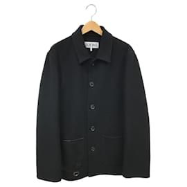 Loewe-LOEWE cashmere blend half coat-Black