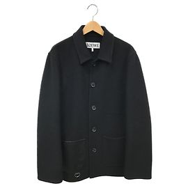 LOEWE Halbmantel aus Kaschmirmischung Schwarz