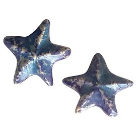 Yves Saint Laurent Earrings YSL Blue