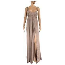 Club Monaco Long Dress Grey Polyester Size 10 Grey