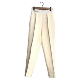 Fendi-Fendi Wool & Silk Gazar Crop Pants-White