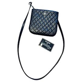 Chanel-Clutch-Taschen-Schwarz,Silber Hardware