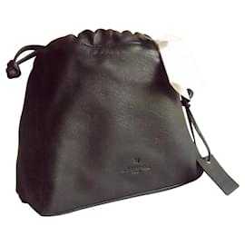 Weekend Max Mara-MAX MARA WEEKEND brand new real leather pochette bag.-Black