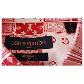 Louis Vuitton-Louis Vuitton 2018 Playing Cards/Poker print short sleeve shirt-Red