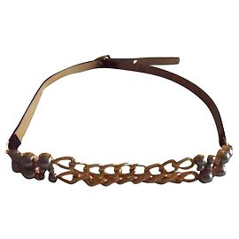Cinturón joya MAX MARA a estrenar. Negro Dorado Gris antracita