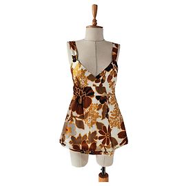 Canotta in seta J.Crew Marrone Multicolore Marrone Multicolore