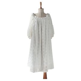 Mes Demoiselles ... Vestido de algodón blanco Mes Demoiselles Blanco