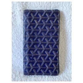 Goyard Marine blu vertical wallet Dark blue