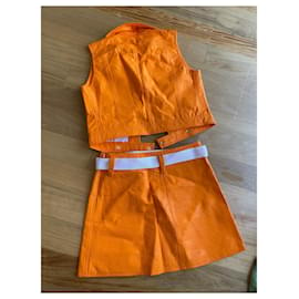 Courreges-Chaquetas-Naranja