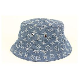 Louis Vuitton Size 58 Monogram Denim Esential Bucket Hat 56LK322S Other