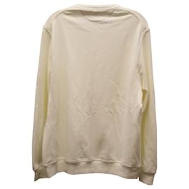 Brunello Cucinelli-Brunello Cucinelli Sweatshirt in Cream Cotton-White,Cream