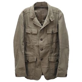 Giacca Utility Tom Ford a maniche lunghe in cotone verde Verde