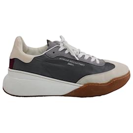 Stella Mc Cartney Stella McCartney Low-Top-Sneaker Loop aus grauem Polyester Grau