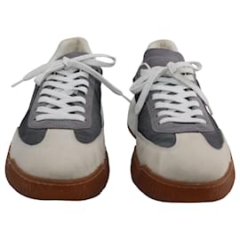 Stella Mc Cartney-Stella McCartney Loop Low-Top Sneakers in Grey Polyester-Grey