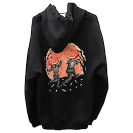 Vêtements-Vetements Hocus Pocus Hooded Sweatshirt in Black Cotton-Black