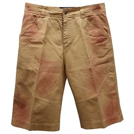 Jacquemus Le Coup De Soleil Short Frontal em Algodão Camel Outro Amarelo