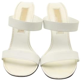 Michael Kors-Michael Kors Slip-On Wedge Mules in White Leather-White
