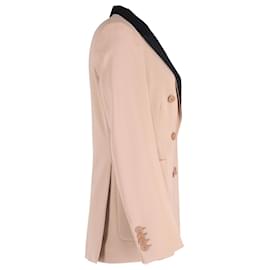Stella Mc Cartney-Stella McCartney Double-Breasted Blazer in Camel Brown Wool-Brown