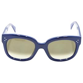 Céline-Celine New Audrey Sunglasses in Blue Acetate-Blue
