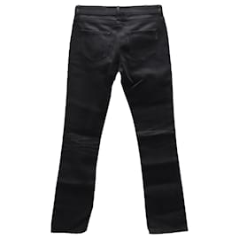 Saint Laurent-Saint Laurent Bootcut Skinny Jeans in Black Cotton-Black