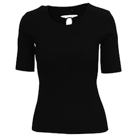Alexander Wang-Alexander Wang T-Shirt mit Rückenausschnitt aus schwarzem Viskose-Schwarz