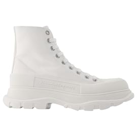 Alexander Mcqueen-Tênis Tread Slick - Alexander Mcqueen - Branco - Couro-Branco