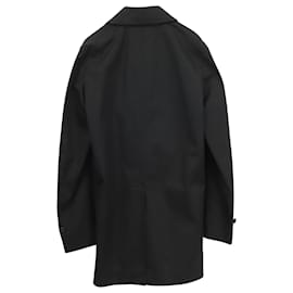 Comme Des Garcons-Comme des Garcons Homme Deux Coat in Black Cotton-Black