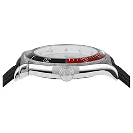 Salvatore Ferragamo-Ferragamo 1898 Sport Leather Watch-Silvery,Metallic
