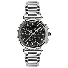 Salvatore Ferragamo Ferragamo Idillio Chronograph Watch Silvery Metallic