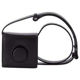 Lemaire Mini Sac Caméra en Cuir Noir Noir