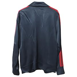 Burberry-Burberry High Shine Technical Track Jacket in Navy Blue Viscose-Blue,Navy blue