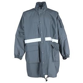 Balenciaga Oversize Parka in Grey Polyamide Grey