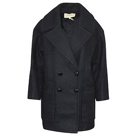 Cappotto foderato multitasche Isabel Marant Etoile in lana Laine nera Nero