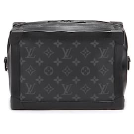 Louis Vuitton-Monogram Eclipse Soft Trunk Crossbody Bag-Black