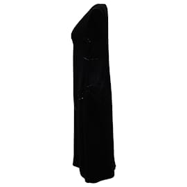 Michael Kors-Michael Kors Drop Waist Dress in Black Silk-Black