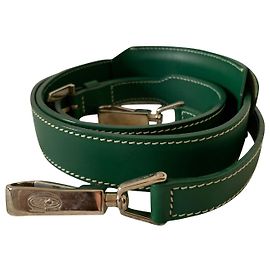 Cinturino in pelle verde Goyard per borse Verde