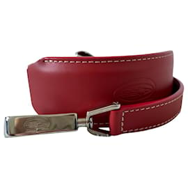 Goyard-Alça de couro vermelho Goyard para bolsas-Vermelho