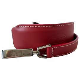 Goyard red leather strap for bags Red