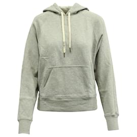 Zadig & Voltaire-Zadig & Voltaire Clipper 'Band of Sisters' Hoodie Jacket in Gray Cotton Jersey-Grey